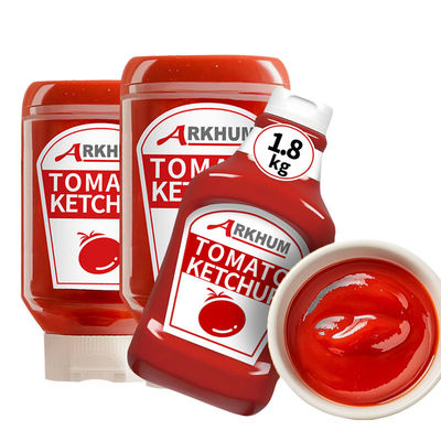 गुणवत्ता 150 ग्राम के बैग और 150 ग्राम के बॉक्स में स्वादित टमाटर की सॉस 7% ऊर्जा के साथ पोषक तत्व संदर्भ मूल्य आसान और त्वरित उपयोग के लिए फैक्टरी